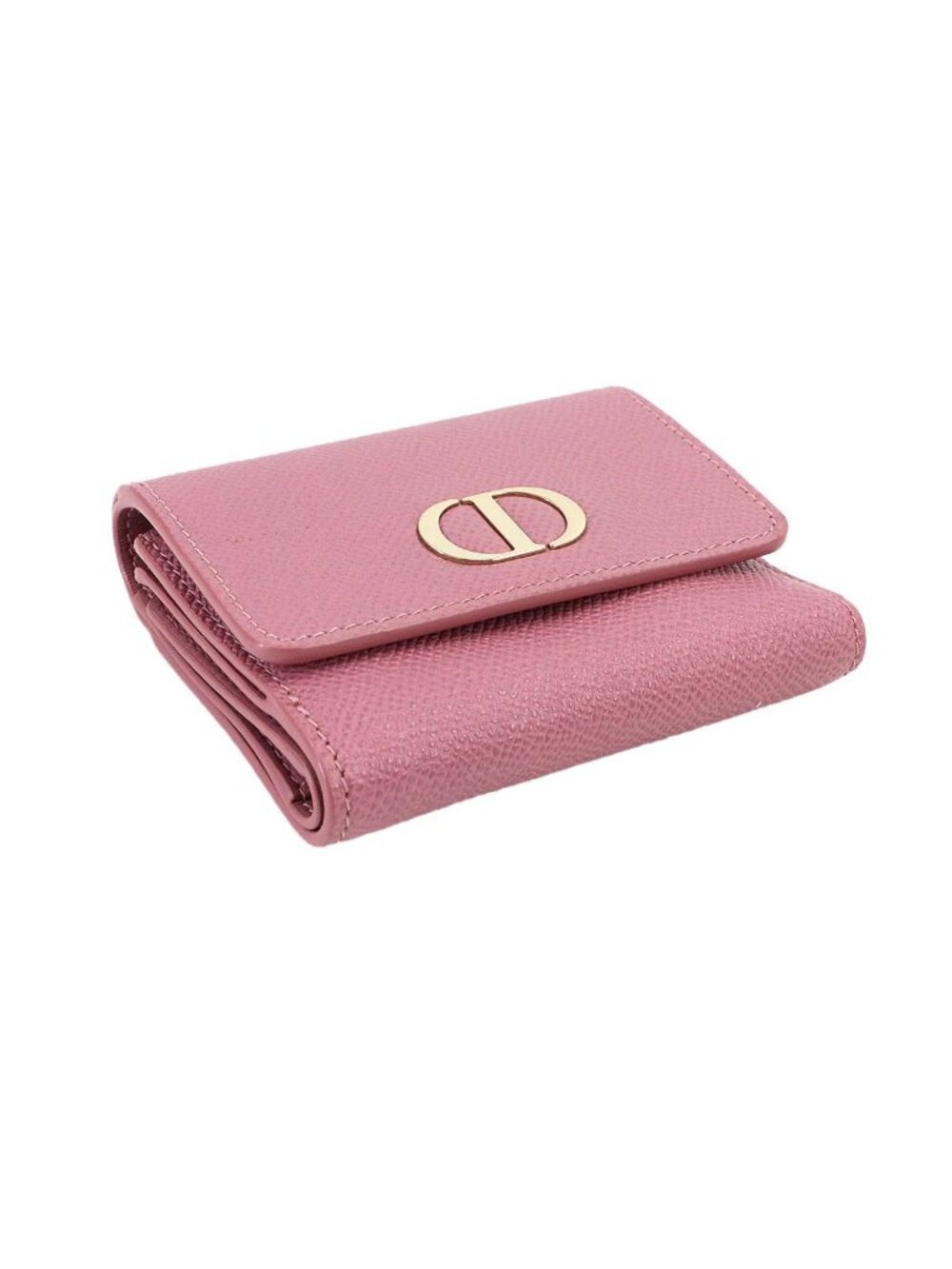 Dior 30 Montaigne Compact Wallet Trifold Leather Pink - Picture 4 of 10